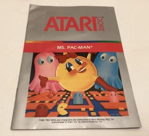 Vintage Atari Ms PacMan Spiel 2600 Booklet - Bild 1 von 11