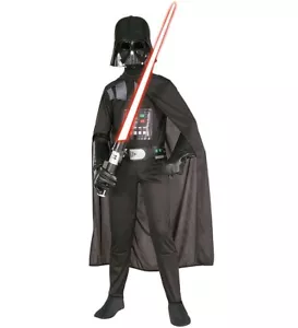 Star Wars Darth Vader Boys Costume WITH MASK & CAPE, Size M (8-10), BRAND NEW - Picture 1 of 4