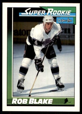 1991-92 O-Pee-Chee Rob Blake Los Angeles Kings #6 - Image 1 of 2