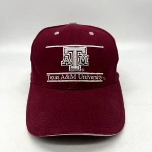 Vintage Texas A&M Aggies The Game Hat Adjustable NCAA Snapback Split Bar - Picture 1 of 12
