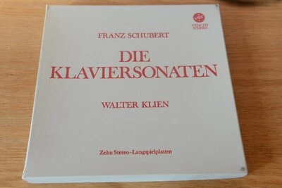 Walter Klien Franz Schubert  Die Klaviersonaten 10 LP box Vox 110 VXDS - Bild 1 von 4