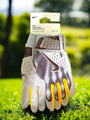 Guantes de béisbol de bateo Nike Alpha Elite talla L grandes Minnesota FB4178-013 Foto 1 de 3