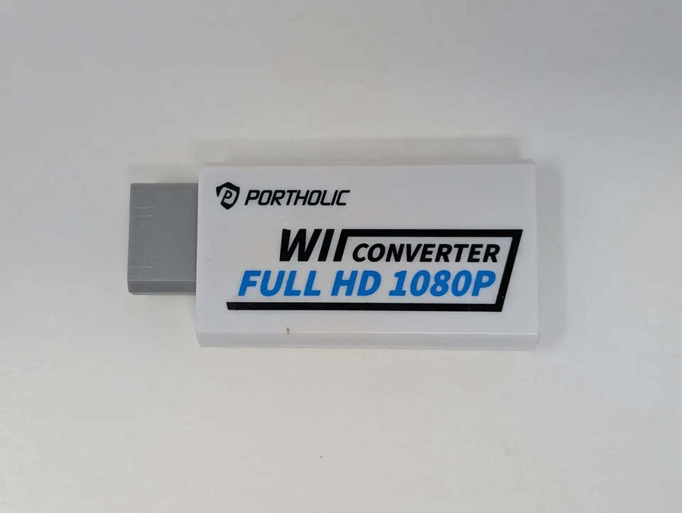 White Portable Wii to HDMI Wii 2 HDMI Full HD Converter Audio Output Adapter TV - Image 1 of 1