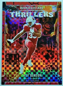 Trey Benson (RC) 2024 Rookies & Stars Thrillers Plaid Rosso #T-TBN - Foto 1 di 2