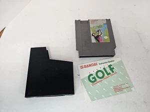 Nintendo NES Bandai Golf: Challenge Pebble Beach W/ Manual, Dust Cover - Picture 1 of 4