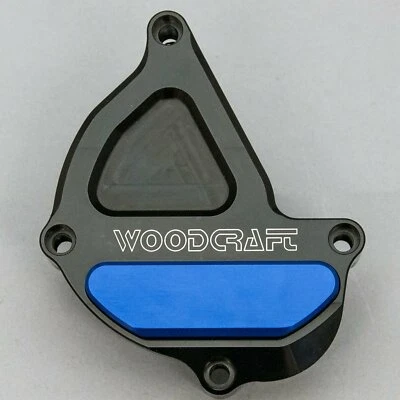 YAMAHA 2017-18 FZ10 WOODCRAFT GATILLO ENCENDIDO MOTOR CUBIERTA PROTECTOR ALMOHADILLA AZUL Foto 1 de 4