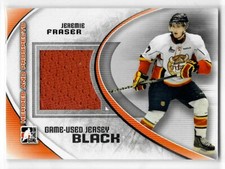 Jeremie Fraser 2011/12 In The Game Heroes And Prospects Jersey Card #M-15