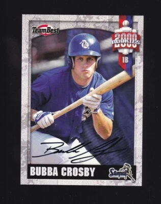 2000 Team Best Bubba Crosby Autograph Rookie - Image 1 of 2