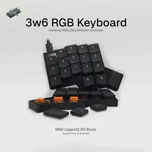 Split Keyboard 3w6 - Ergonomic Keyboard - Bild 1 von 13