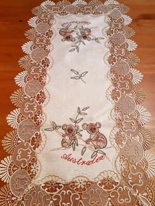 Exclusive Australiana-Koala' 40*90cm Polyester Embroidered Table-Runner - Foto 1 di 3