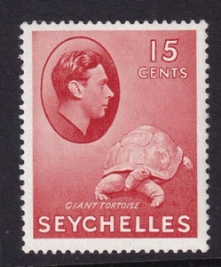 SEYCHELLES GVI SG139a, 15c brown-carmine, MNH. Cat £28. CHALKY - Picture 1 of 2