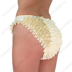 400 Latex Rubber Gummi Ruffles Shorts undies panties underwear customized 0.4mm