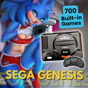 AtGames Sega Genesis Console HDMI with 1 Wireless Controller Built-in 700 Games