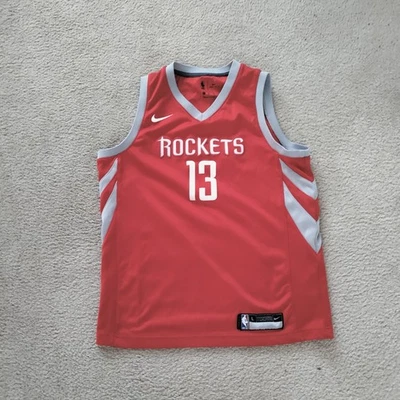 Nike Dri-fit Swingman L Youth James Harden Houston Rockets Jersey NBA READ - Image 1 of 4