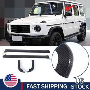 Real Carbon Fiber A-Pillar Trim Cover For Benz G-Class G500 W465 2025+ US - Picture 1 of 19
