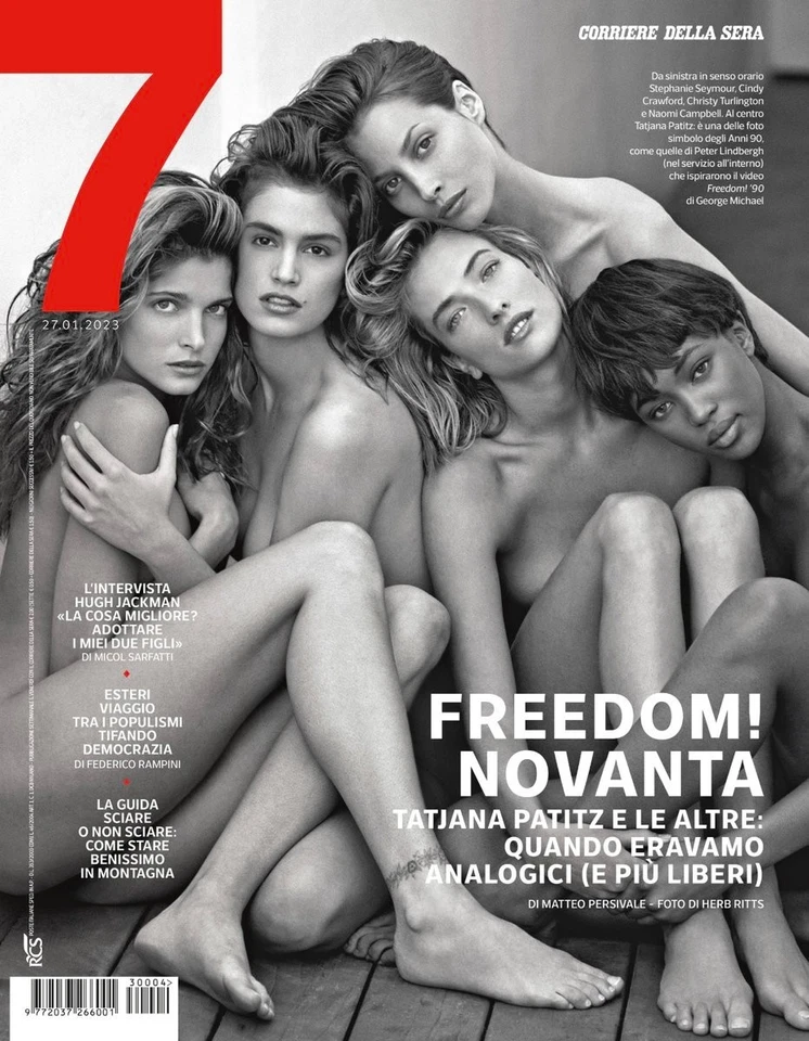 7 Magazine 2023 TATJANA PATITZ Stephanie Seymour CINDY CRAWFORD Naomi Campbell - Image 1 of 1