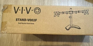 VIVO STAND-V002F Dual Monitor Freistehender Schreibtischständer - Neu Fabrikversiegelt - Bild 1 von 3