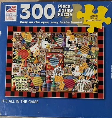 Great American Puzzle - IT'S ALL IN THE GAME 300 pc Puzzle-Complete - Image 1 of 2