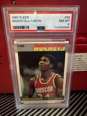1987-88 Fleer - Hakeem Olajuwon #80 - Imagem 1 de 2