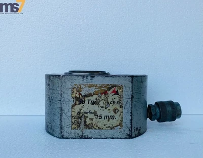 MEGA CE-50 HYDRAULIC CYLINDER FLAT JACK 50 TON CAPACITY 15MM STROKE LOAD RETURN - Image 1 of 4