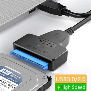 USB 3.0 auf zu SATA Adapter Kabel 22 Pin Für 2,5" Festplatte PC Laptop HDD SSD - Bild 1 von 9