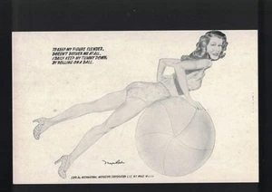 Meyer Levin Pin Up Rolling On A Ball Arcade Exhibit Mutoscope - Picture 1 of 2