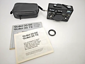 Rollei 35 TE Kompaktkamera Tessar 3,5 / 40 mm Objektiv Kamera Anleitung + Filter - Bild 1 von 9