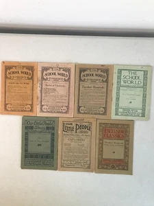 Lot of 7 Antique Children's Educational Periodicals (1900–1913) – The School Wor - Picture 1 of 18