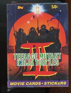 1992 TOPPS TEENAGE MUTANT NINJA TURTLES III BOX 36 PACK, 8 CARDS + 1 STICKER - Picture 1 of 2