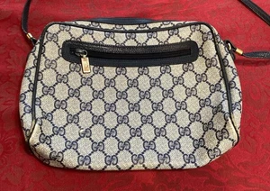 Vintage Gucci GG Supreme Monogram Crossbody Bag 1980s Original Strap & Hardware READ - Bild 1 von 8
