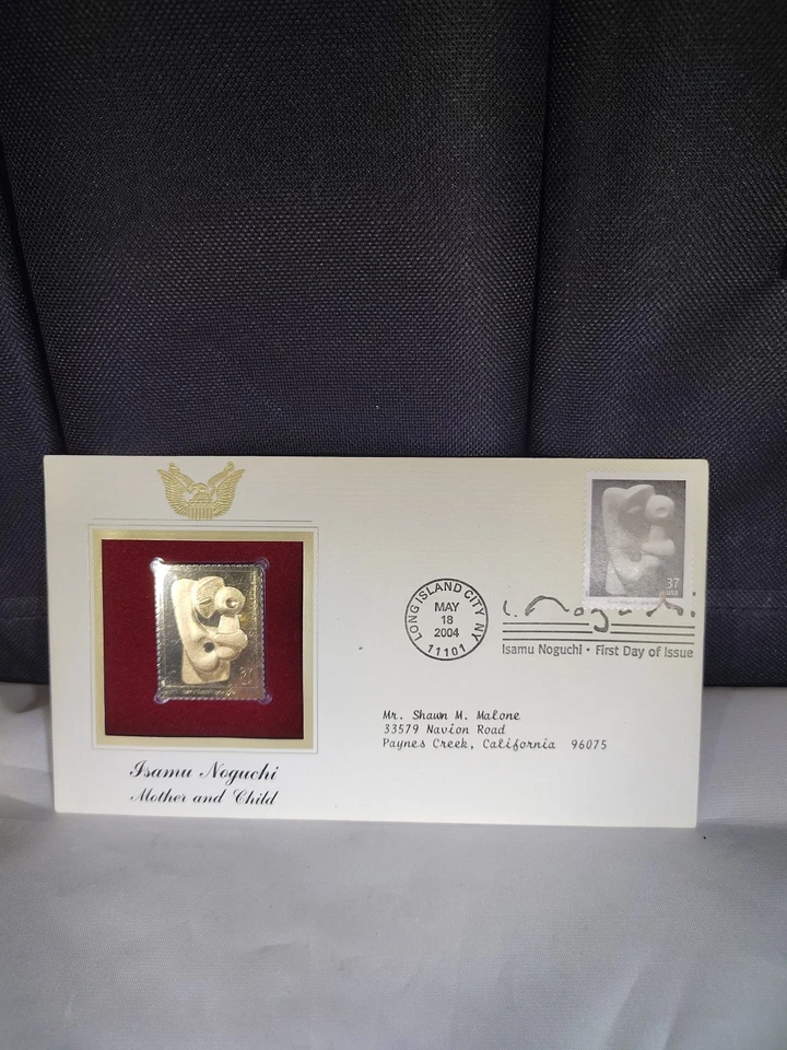 madre e hijo de Isamu Noguchi 2004 réplica sello oro 22 kt envío combinado Foto 1 de 2