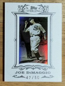 2007 Topps Sterling Framed White Suede #250 Joe DiMaggio - Picture 1 of 2