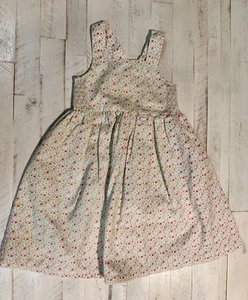 "LAURA ASHLEY GIRLS" Size 4 Girls Cotton Sleeveless Floral Lined Dress - Picture 1 of 4