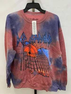 Suéter Tie Dye Urban Outfitters Def Leppard Pyromania para Mujer Talla M Foto 1 de 4
