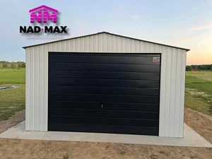 Blechgarage 4,5x5,5x2,55m Satteldach mit Lieferung&Aufbau Einzelgarage Lager - Bild 1 von 7