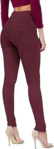 Hybrid & Company Women's Butt Lift Super Comfy Stretch Denim, Wine, Sz 3 - Picture 1 of 1
