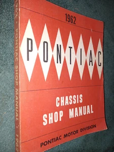 Manual de tienda Pontiac 1962/libro de servicio/¡original para todos excepto Tempest!!¡! - Imagen 1 de 4