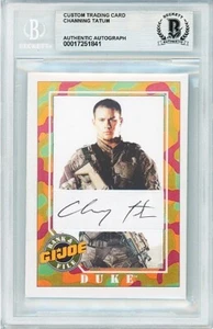 -GI JOE- CHANNING TATUM Beckett BAS Signed/Autograph/Auto Military Movie Card - Picture 1 of 2
