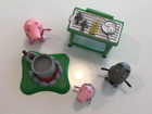 Peppa Pig Bulk Lot Toys-3 Mini Figures Campfire & Bbq **read Description**