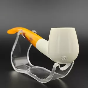 Classic Embroidered Meerschaum Pipe,With Case,Unique Meerschaum Pipes - Picture 1 of 9