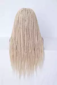 Long Lace Dreadlock Wigs White Blonde Braided Wigs for Black Women - Picture 1 of 4