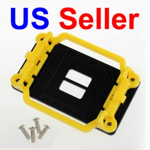 AMD Cooling Fan Mounting Bracket Holder Kit for AM2 AM2+ AM3 AM3+ 940 Yellow - Picture 1 of 4