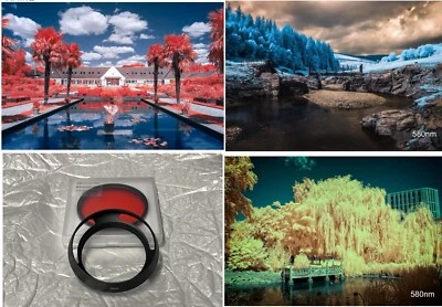580nm Infrared Filter, ** Plus 58mm Lens Hood **   **  False Colour ** UK Seller - Image 1 of 4