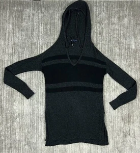 American Eagle Shirt Womens XXS Black Long Sleeve Hoodie Pullover Regular - Picture 1 of 10