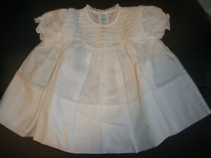 Feltman Brothers White Baby Girl Hand Embroidered Dress MINT (SU60)