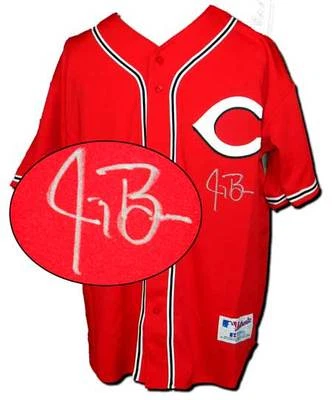 LIQUIDATION - Authentic Cincinnati Autographed Red Jersey Signed by Jay Bruce - Image 1 of 2