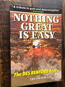 SIGNED Nothing Great Is Easy The DES RENFORD Story with IAN HEADS PB 1992 - Picture 1 of 3