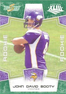 SUPER-BOWL XLIII VERDE John David Booty RC VIKINGS USC Trojans - Imagen 1 de 1