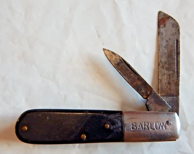 NAVAJA BARLOW VINTAGE - 2 HOJAS - HECHA EN JAPÓN Foto 1 de 4