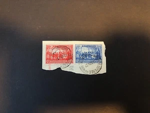 Australien - 1937 - NSW 150th Anniversary - 2d,3d auf kleinem Stück - Bild 1 von 1